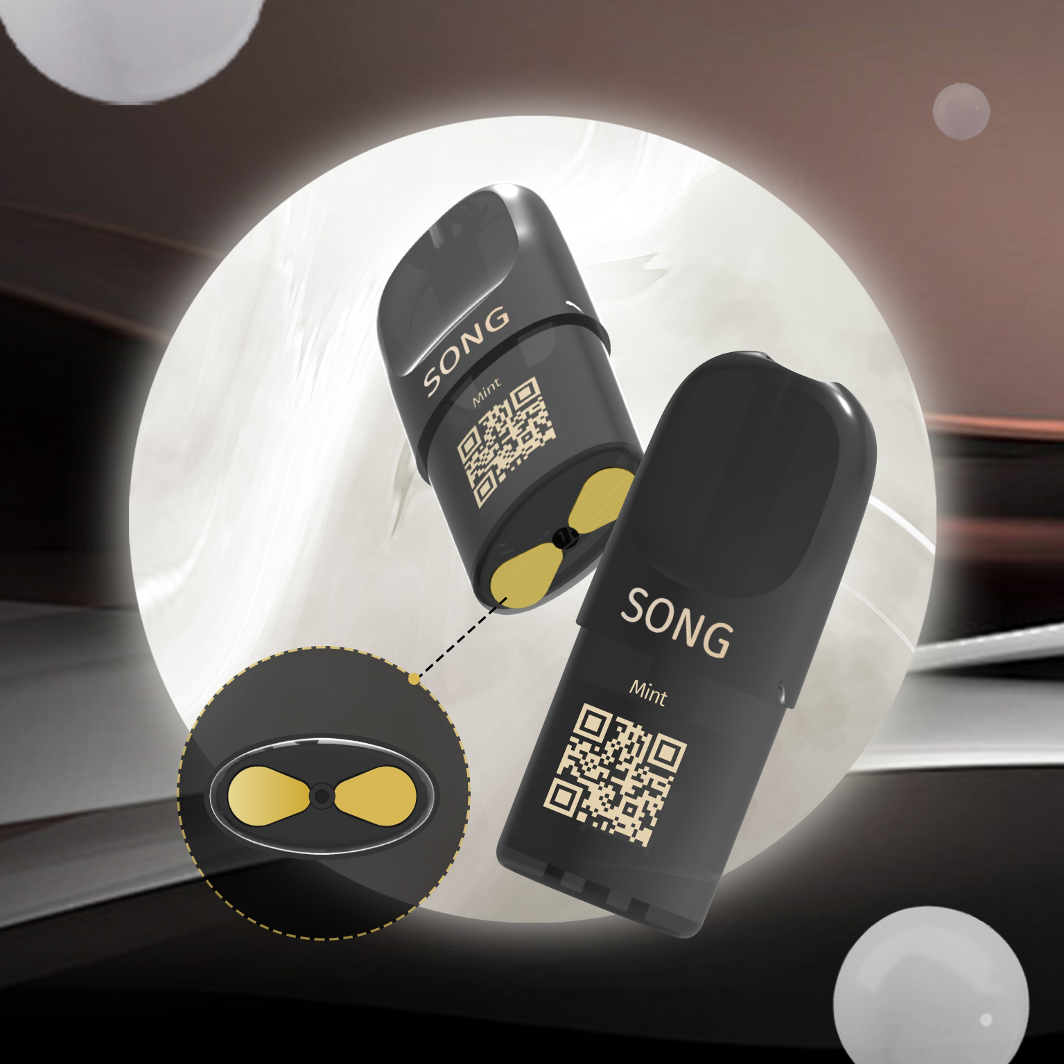 Song C08 Pod 2.0ml per cartridge - Compatible with RELX 4/5/6/7 device