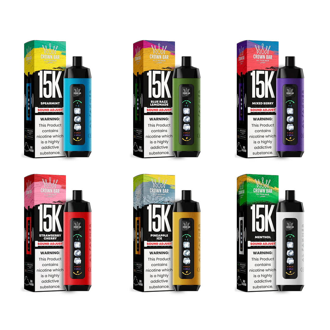 阿尔法赫15000口可调冰度一次性电子烟-大屏显示